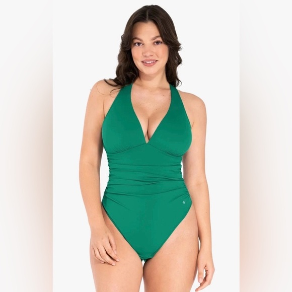 Popilush Other - Popilush Shapewear Halter Cowl Neck Ruched Tummy Control Bodysuit